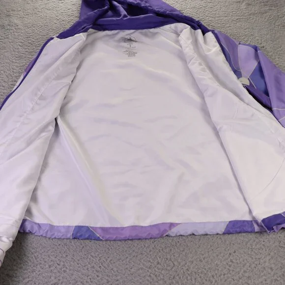 Disney Parks Tomorrowland Jacket Womens Small Purple Hooded Windbreaker - Picture 8 of 13